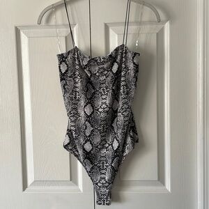 Windsor Snake Print Bodysuit